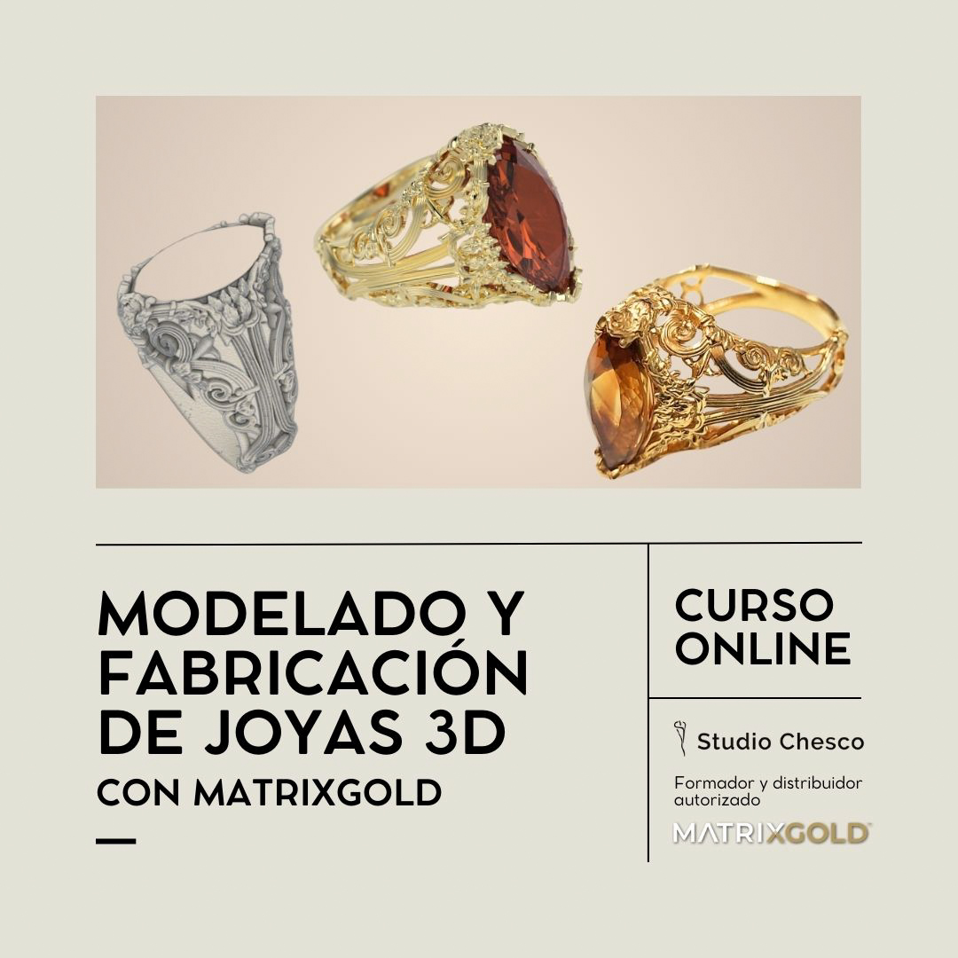 Curso Modelado y fabricación de joyas 3D con MatrixGold